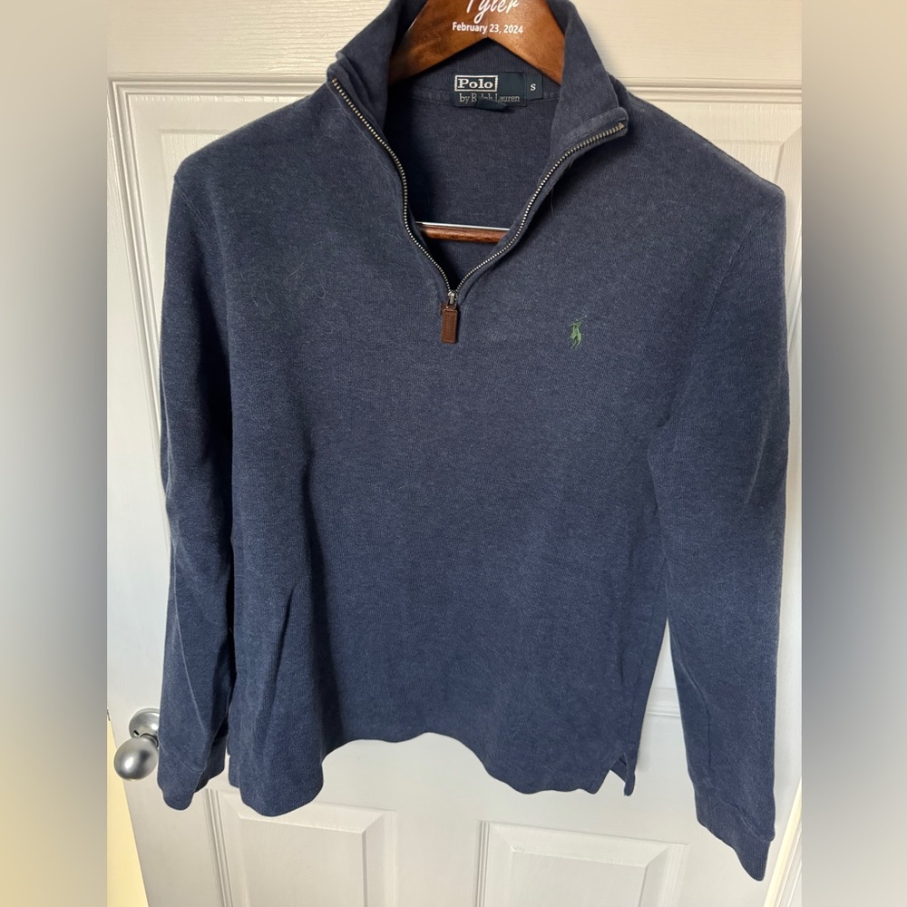 Polo by Ralph Lauren Men’s Quarter-Zip Sweater – Size Small